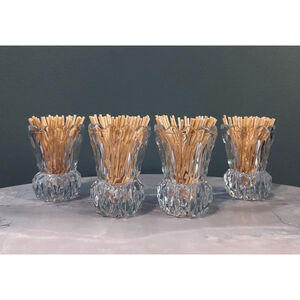 Vintage Lead Crystal✨ Toothpick Holder Bud Vase Pineapple Cut🍍 Price is for 1